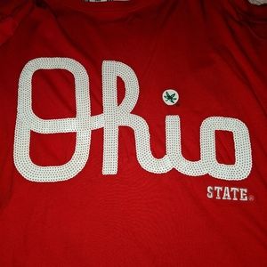 PINK Ohio State sequined long sleeve tee